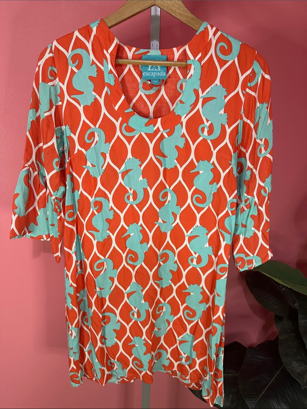 Escapada Seahorse Lightweight Dress/Cover-up - Sz M